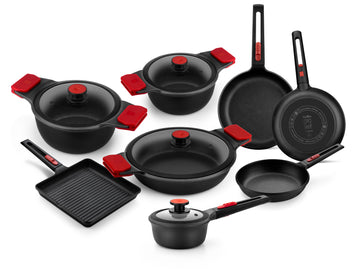 Infinity Cast Aluminum 12 Pieces Cookware Set