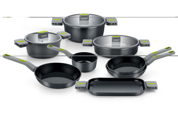 Life Recycled Cast Aluminum 12 Pieces Cookware Set