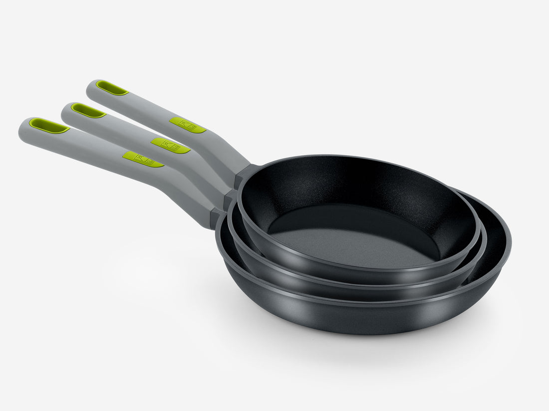 Life Recycled Cast Aluminum Pan Set with Ceramic Non-Stick