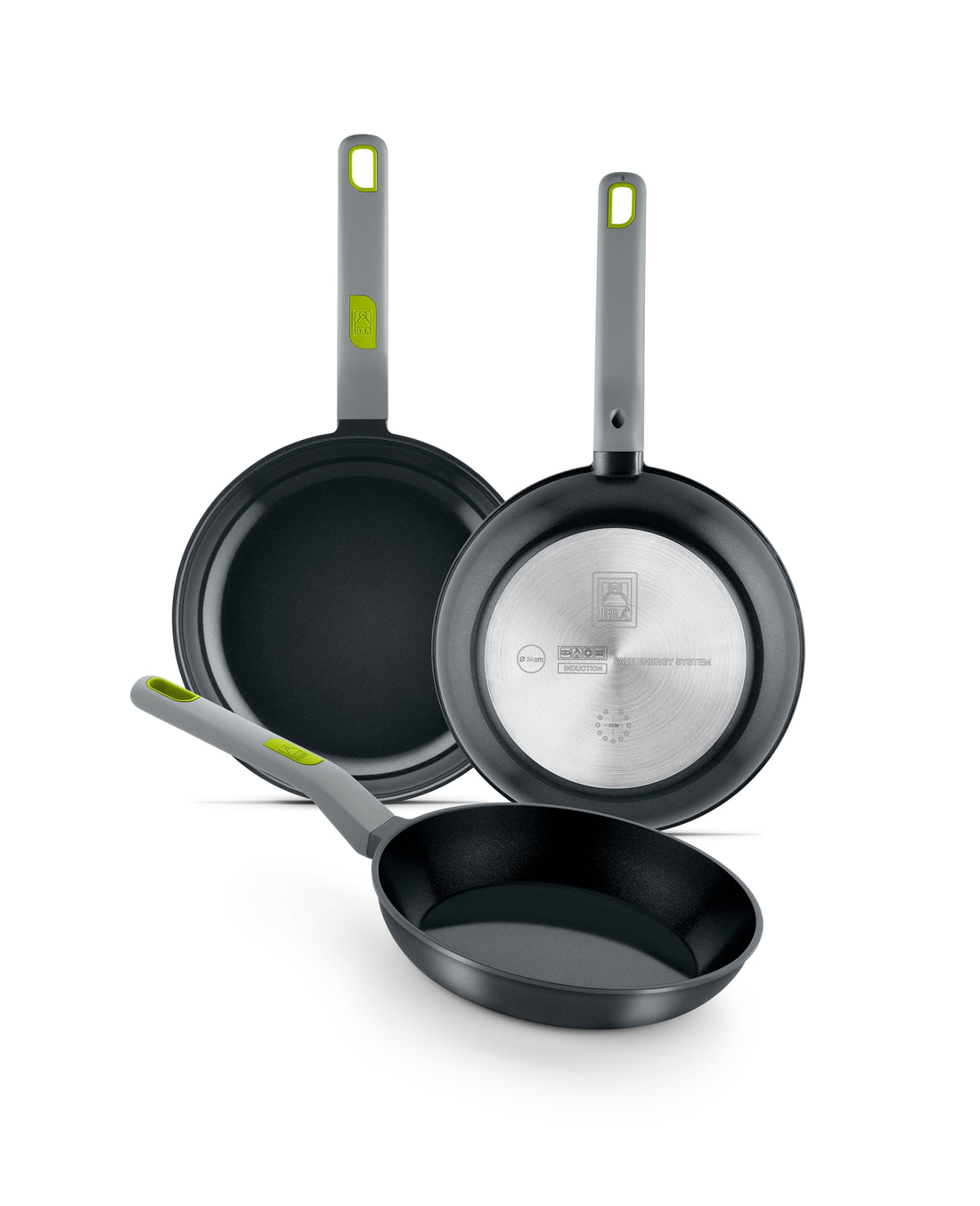 Life Recycled Cast Aluminum Pan Set with Ceramic Non-Stick