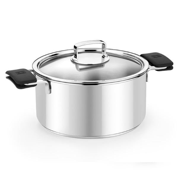Signature Stainless Steel High Stockpot with Lid