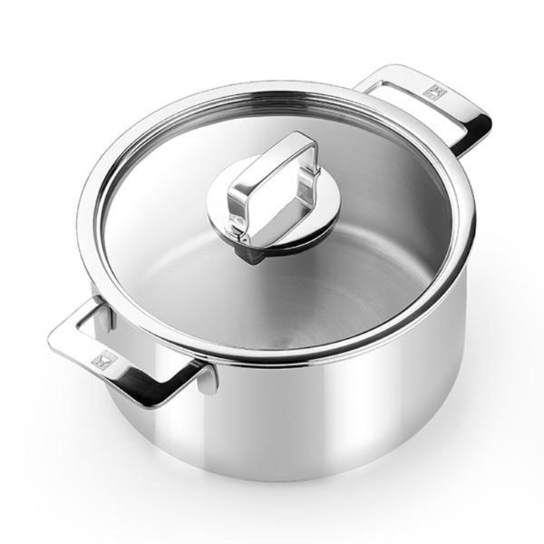 Signature Stainless Steel High Stockpot with Lid