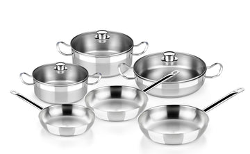 Profesional Stainless Steel 9 Pieces Cookware Sets