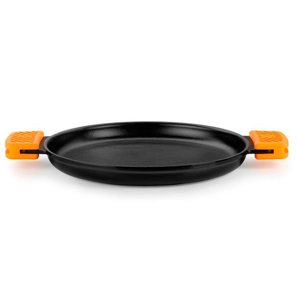 Efficient Iron Cast Iron Round Smooth Grill without Non-Stick