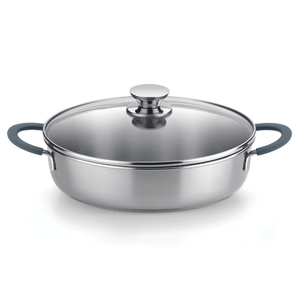 Master Stainless Steel Sauté Pan with Glass Lid