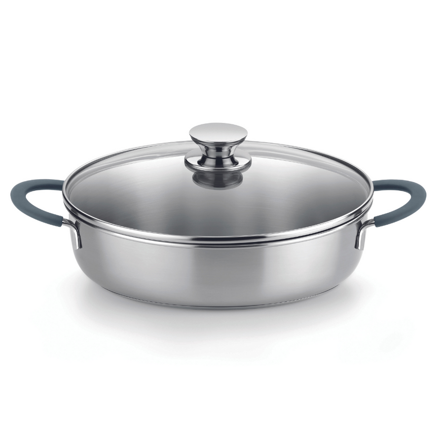 Master Stainless Steel Sauté Pan with Glass Lid