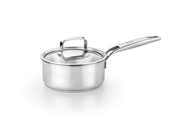 Signature Stainless Steel Sauce Pan with Glass Lid