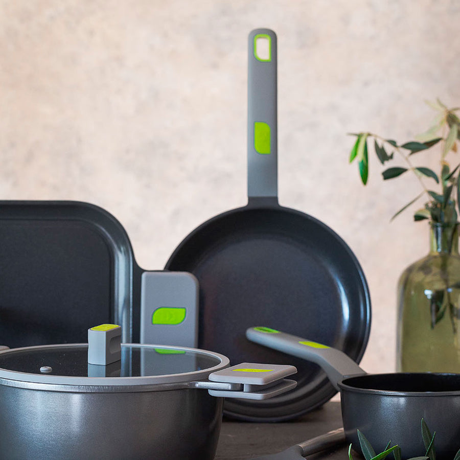 Life Recycled Cast Aluminum Pan Set with Ceramic Non-Stick