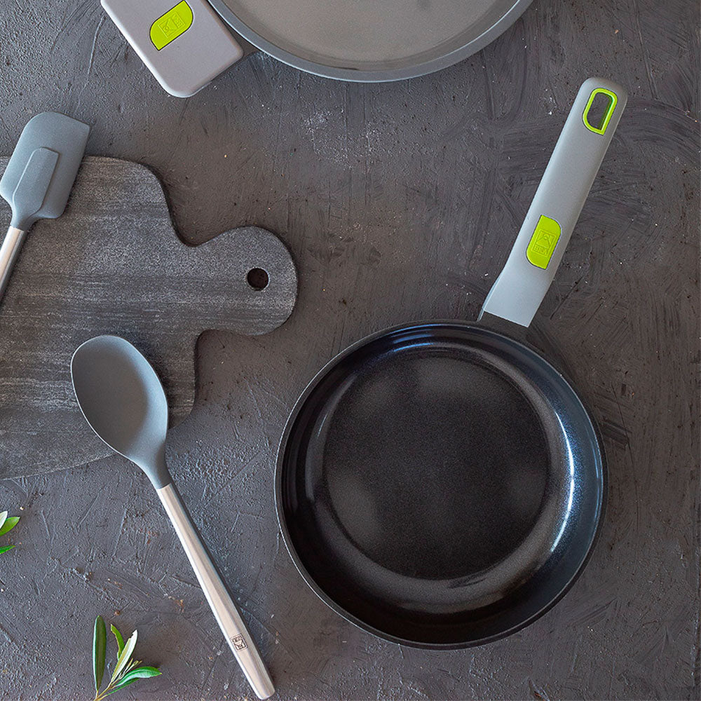 Life Recycled Cast Aluminum Pan Set with Ceramic Non-Stick