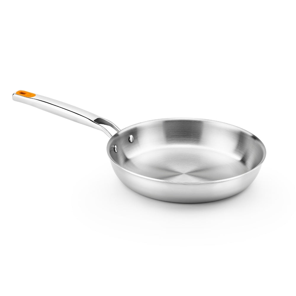 Efficient Inox 3-Ply Stainless Steel Frying Pan Non-Stick-Free