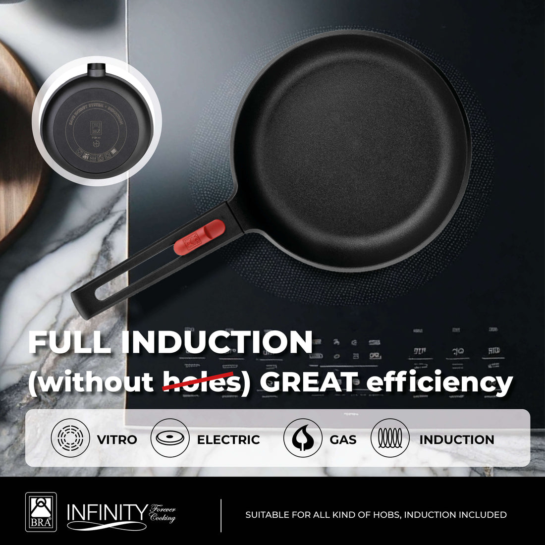 Infinity Cast Aluminium Pan Sets with Non-Stick